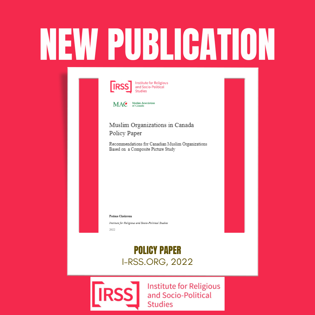 New Publications from I-RSS: Muslim Organizations Policy Report and Literature Review on Canadian Muslim Themes